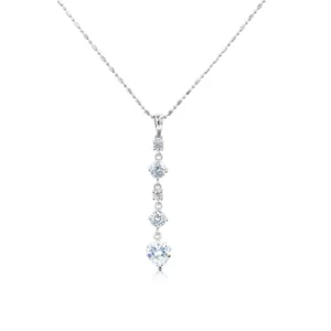 464b8bff21cf0d11223543d9fab1b743 Athena Heart CZ Long Pendant Necklace