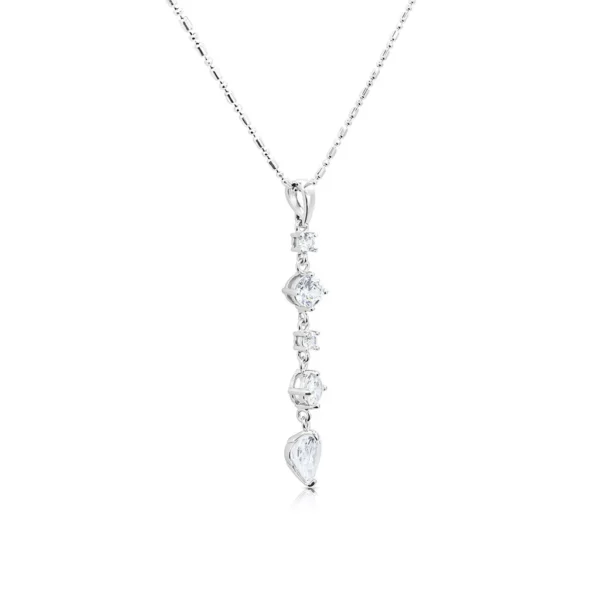 823a4c7d5d1c1f0e4482635522db0e90 Athena Heart CZ Long Pendant Necklace