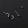 Sparkle Claws Huggie Cuff Earrings