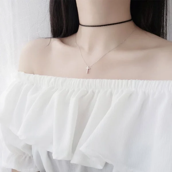 my-11134207-7r98w-lybz3kp5kuhsb0 Sterling Silver Simple Cross Necklace