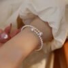 French Retro Pearl Bracelet Elegant Imitation Pearl Jewelry