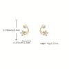 Elegant Pearl Flower Stud Earrings Classic Women’s Jewelry