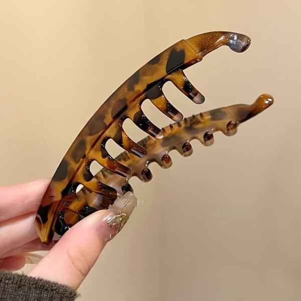 Large Capacity Banana Hair Clip Strong Hold Back Comb Hair Claw