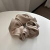 Retro Satin Scrunchies Soft Frilly Ponytail Hair Ties (Multi-Color)